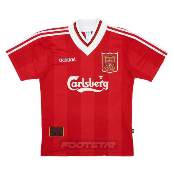 Liverpool Home Shirt 1995 1996 Barnes - Image 2