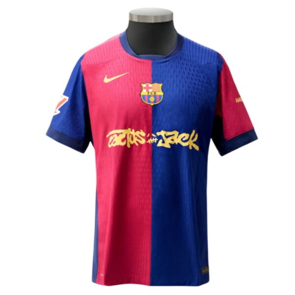 Barca 2024 2025 Home Match Shirt Travis Scott