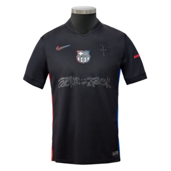Barca Away Kids Jersey 2024 2025 Travis Scott