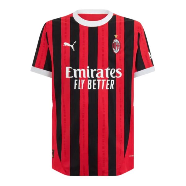 AC Milan Children's Home Kit Jersey 2024 2025 Black - Image 2