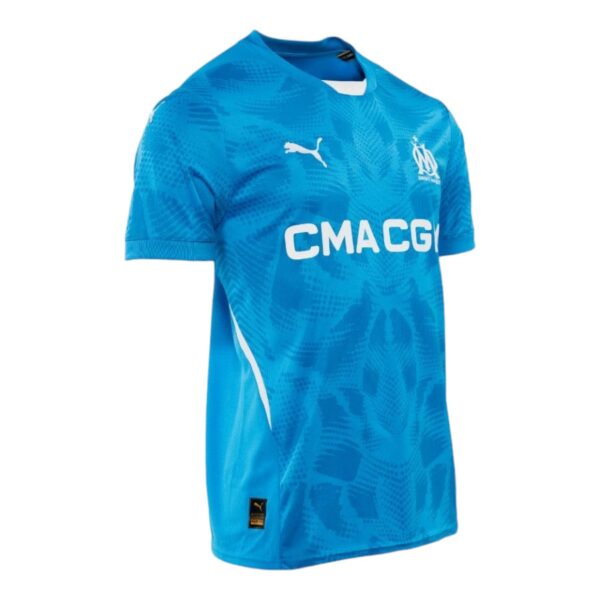 OM 2024 2025 Blue Goalkeeper Kids Kit Jersey - Image 3
