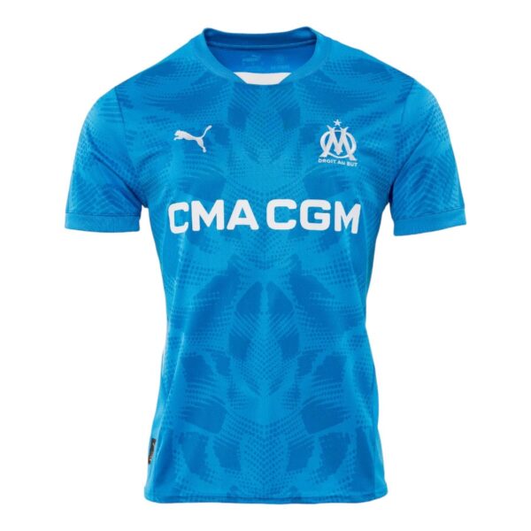 OM 2024 2025 Blue Goalkeeper Kids Kit Jersey - Image 2