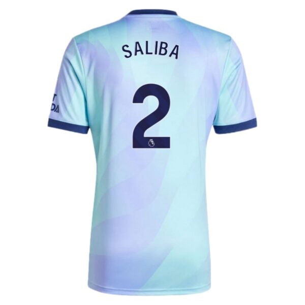 Arsenal 2024 2025 Saliba Children's Third Kit Jersey - Image 2
