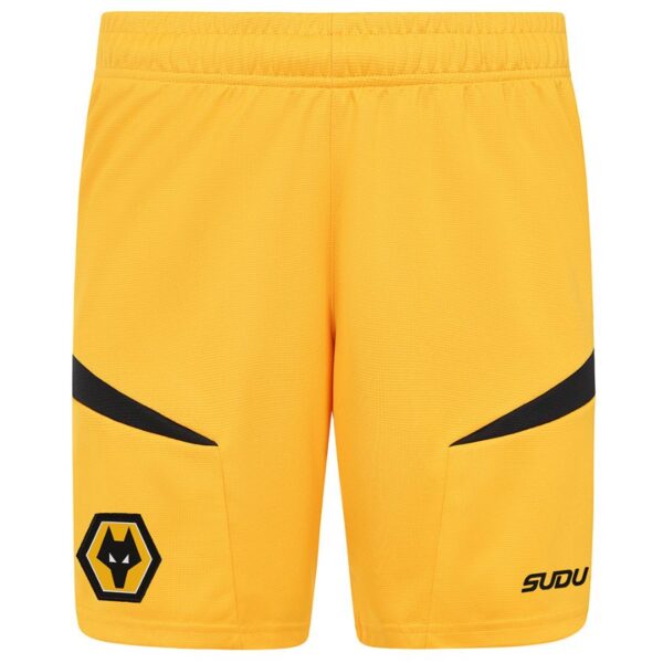 Wolverhampton Home Children's Kit Jersey 2024 2025 Gold - Image 4