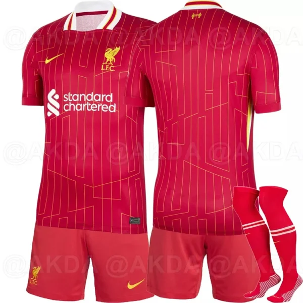 Kids Liverpool 24-25 Premier League Champions Home Kit(With Socks) - Image 2