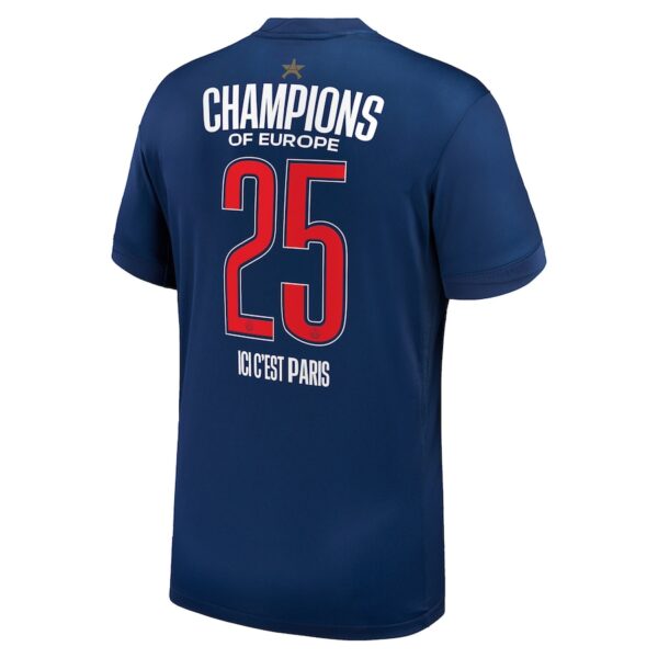 PSG 2025 European Champions 1 Star Kids Kit Jersey - Image 2