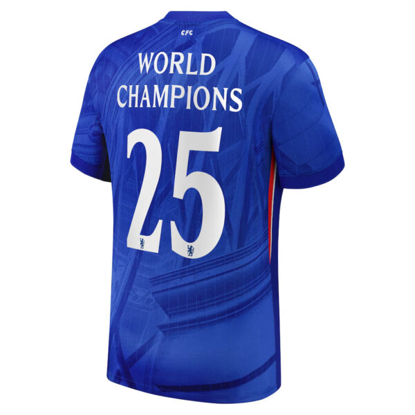 Chelsea Cup Home Soccer Jersey2025-26 with World Champions 25 printing - Image 3