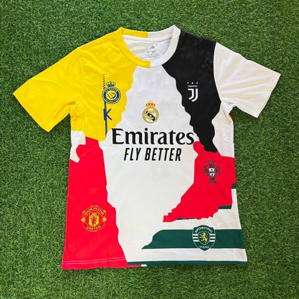 Cristiano Ronaldo #cr7 GOAT all club mix shirt - Image 2