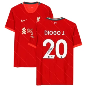 Fanatics Authentic Diogo Jota Liverpool Autographed Home Jersey