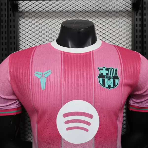 2025/2026 Player Version Barcelona Special Edition Pink Green Football Shirt 1:1 Thai Quality - Image 3