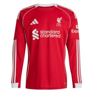 Liverpool Home Jersey 2025 2026 Long Sleeve