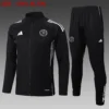 A2511# 2526 Full-Zip Football Jacket Kit (Top+Pants) Miami Black