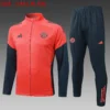 A2576# 2526 Full-Zip Football Jacket Kit (Top+Pants) Bayern Munich Orange