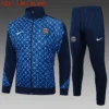A2501# 2526 Full-Zip Football Jacket Kit (Top+Pants) Paris Royal Blue Ink Edition