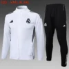 A2503# 2526 Full-Zip Football Jacket Kit (Top+Pants) Real Madrid White