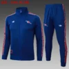 A2507# 2526 Full-Zip Football Jacket Kit (Top+Pants) Arsenal Royal Blue Retro