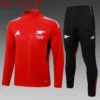 A2530# 2526 Full-Zip Football Jacket Kit (Top+Pants) Arsenal Red