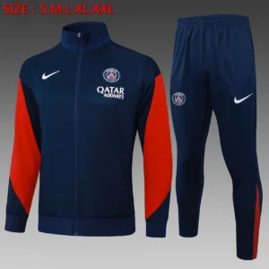 A2539# 2526 Full-Zip Football Jacket Kit (Top+Pants) Paris Royal Blue