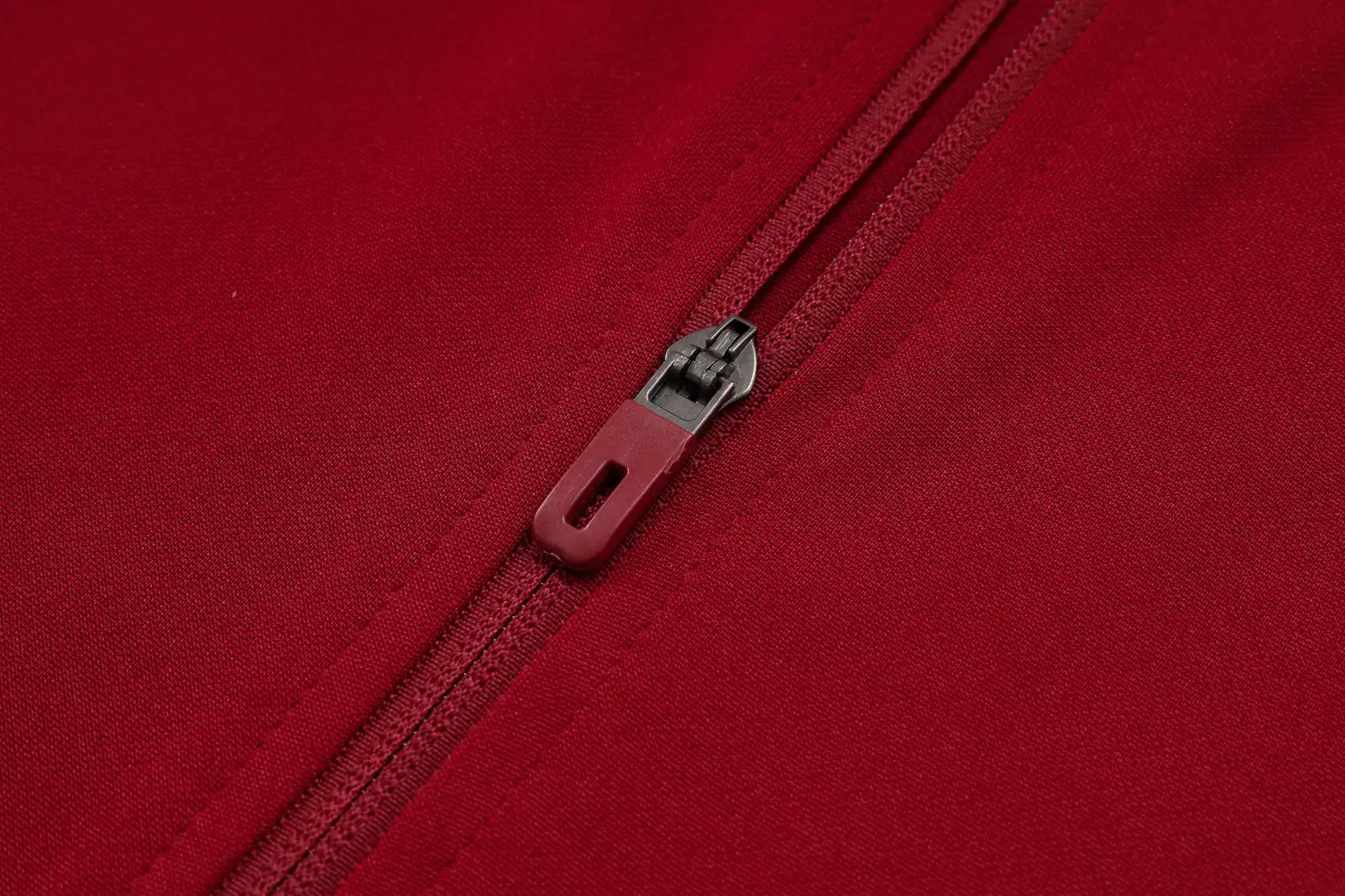 A2546# 2526 Full-Zip Football Jacket Kit (Top+Pants) Arsenal Maroon Vintage Edition (Yellow Trim on Three Sides) - Image 5