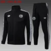 A2555# 2526 Full-Zip Football Jacket Kit (Top+Pants) Germany Black 125th Anniversary Edition