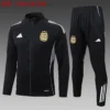 A2579# 2526 Full-Zip Football Jacket Kit (Top+Pants) Argentina Black