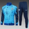 A819# 2425 Full-Zip Football Jacket Kit (Top+Pants) Chelsea Lake Blue Ink Edition