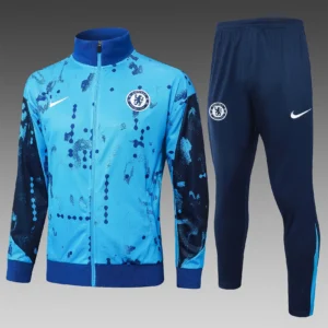 A819# 2425 Full-Zip Football Jacket Kit (Top+Pants) Chelsea Lake Blue Ink Edition