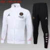 A821# 2425 Full-Zip Football Jacket Kit (Top+Pants) Paris Jordan White