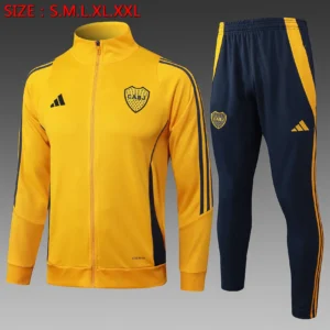 A838# 2425 Full-Zip Football Jacket Kit (Top+Pants) Boca Yellow