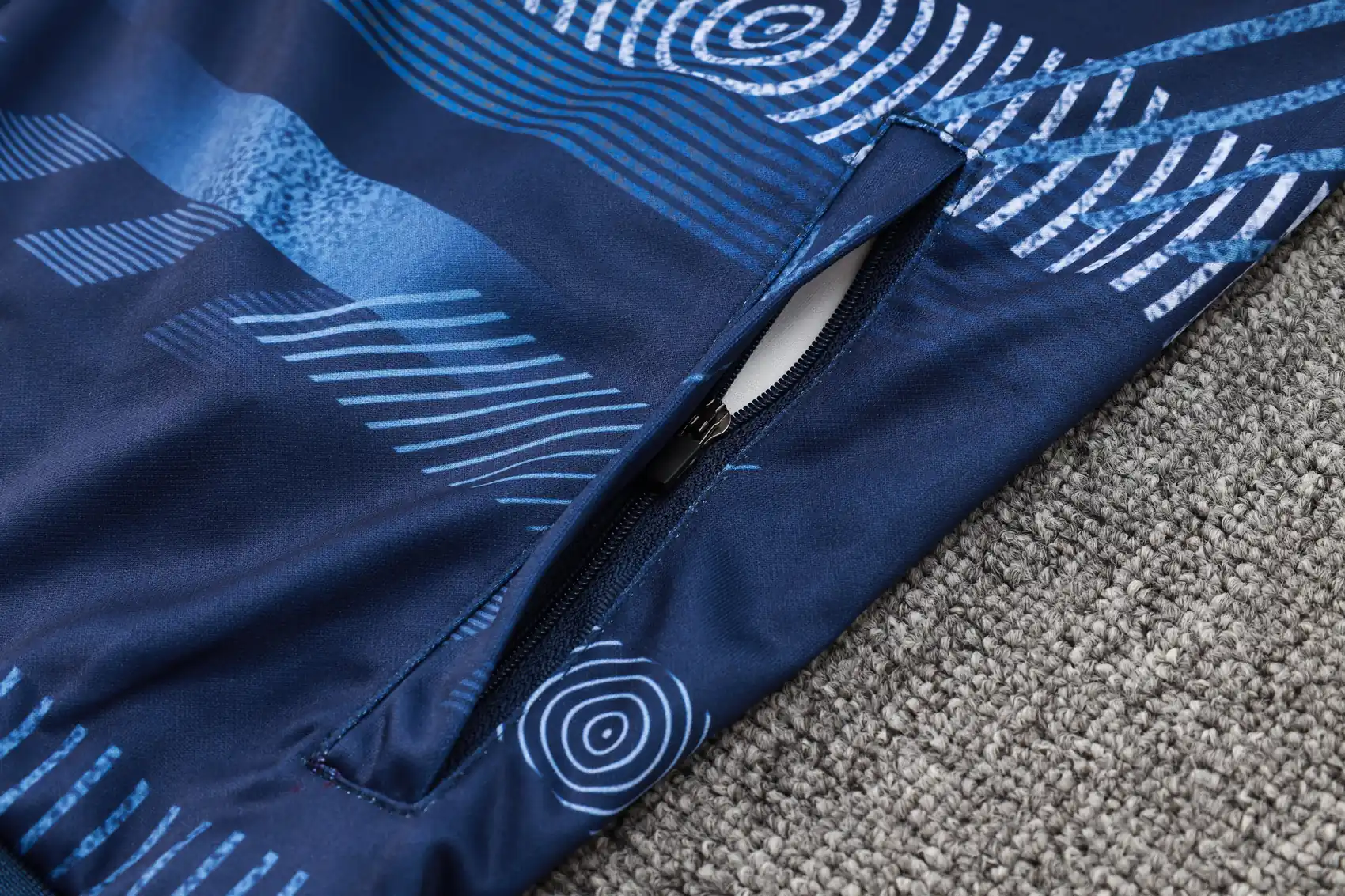 A718# 23-24 Full-Zip Football Jacket Kit (Top+Pants) Tottenham Hotspur Royal Blue - Image 8