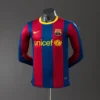 Barcelona 10 11 Home Long Sleeve Player Version Retro Jersey S-3XL_CM_1