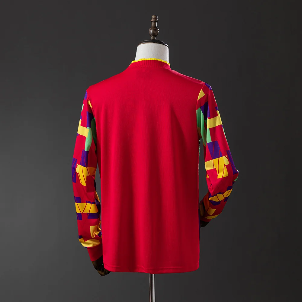 England 1996 Goalkeeper Long Sleeve Retro Jersey S-XXL - Image 7