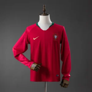 Portugal 2018 Home Long-Sleeved Retro Jersey S-XXL