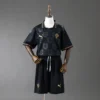 Portugal 2026 Black Kids Kit Jersey Size 16-28