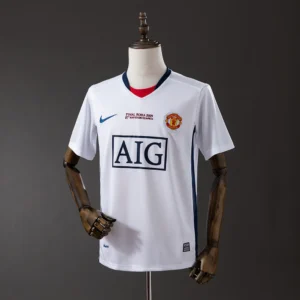 Retro Manchester United 0809 Champions League away white S-XXL